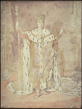 Charles X in his Coronation Robes, c. 1828. Creator: Jean-Auguste-Dominique Ingres.