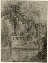 Lattice Work and Reflecting Pool at Arcueil, 1744/47. Creator: Jean-Baptiste Oudry.