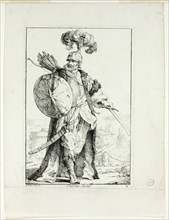 Chef des Spahis, plate two from Caravanne du Sultan à la Mecque, 1748. Creator: Joseph-Marie Vien the Elder.