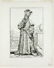 Le Grand Seigneur, plate seventeen from Caravanne du Sultan à la Mecque, 1748. Creator: Joseph-Marie Vien the Elder.
