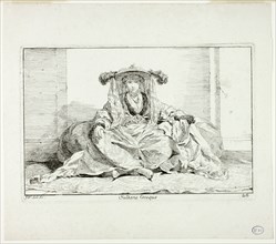 Sultane Grecque, plate 26, from Caravanne du Sultan à la Mecque, 1748. Creator: Joseph-Marie Vien the Elder.