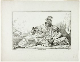 Sultane Noire, plate 27 from Caravanne du Sultan à la Mecque, 1748. Creator: Joseph-Marie Vien the Elder.