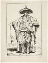 The Chinese Ambassador, plate fifteen from Caravanne du Sultane à la Mecque, c. 1748. Creator: Joseph-Marie Vien the Elder.