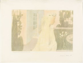 Life Becomes Precious, Discreet, plate eleven from Love, 1898, published 1899. Creator: Maurice Denis.