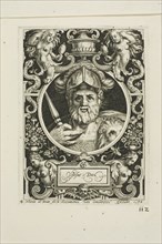 Joshua, plate four from The Nine Worthies, 1594. Creator: Nicolaes de Bruyn.