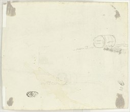 Sketches of a Barrel and Other Objects, n.d. Creator: Pierre Antoine Mongin.