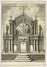 Stage in Memory of Isabella Clara Eugenia, plate 24 from Casperius Gevartius, Pompa Introi..., 1642. Creator: Theodoor van Thulden.