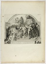 Philip IV Appointing Prince Ferdinand Governor of the Netherlands, plate 25 from Casperius..., 1642. Creator: Theodoor van Thulden.