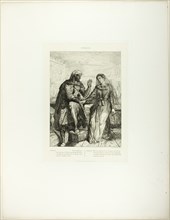 She Thank'd Me, plate two from Othello, 1844. Creator: Theodore Chasseriau.
