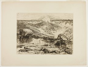 The Rapids Above Niagara, 1886. Creator: Thomas Moran.