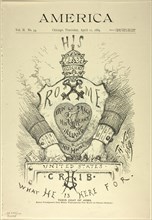 Their Coat of Arms, published April 11, 1889. Creator: Thomas Nast.