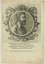 Portrait of Celsus, published 1574. Creators: Unknown, Johannes Sambucus.