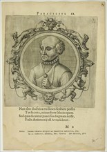 Portrait of Paracelsus, published 1574. Creators: Unknown, Johannes Sambucus.