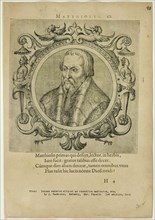 Portrait of Matthiolus, published 1574. Creators: Unknown, Johannes Sambucus.