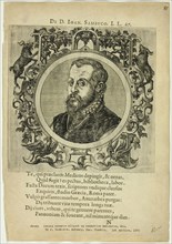 Portrait of Dr. Joan Sambuco, published 1574. Creators: Unknown, Johannes Sambucus.