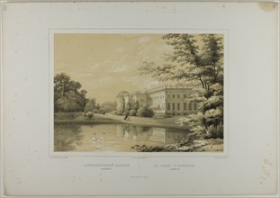 The Palace of Alexandre at Tzarskoé-sélo, c. 1820. Creator: C. Schultz.