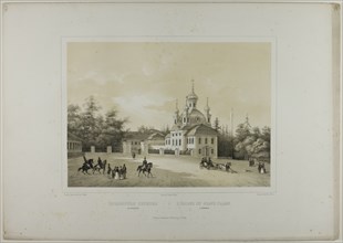 Church of the Grand Palace, Petrodvorets, c. 1820. Creator: C. Schultz.
