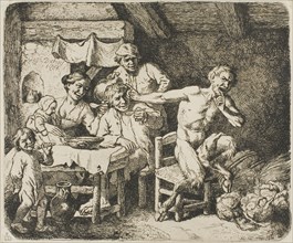 The Satyr in Peasant's House, 1764. Creator: Christian Wilhelm Ernst Dietrich.