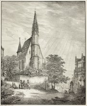 Kiderich Church in Rheingau, 1823. Creator: Domenico Quaglio II.