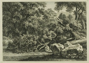 Landscape with Pan Playing a Flute, 1795. Creator: Johann Christian Reinhart.