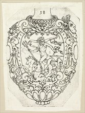 Plate 18, from twenty ornamental designs for goblets and beakers, 1604. Creator: Master AP.