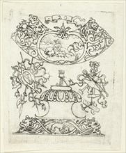 Plate 20, from twenty ornamental designs for goblets and beakers, 1604. Creator: Master AP.