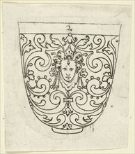 Plate 2, from XX Stuck zum (ornamental designs for goblets and beakers), 1601. Creator: Master AP.