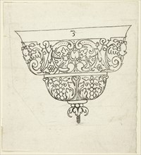 Plate 3, from XX Stuck zum (ornamental designs for goblets and beakers), 1601. Creator: Master AP.