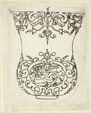 Plate 6, from XX Stuck zum (ornamental designs for goblets and beakers), 1601. Creator: Master AP.