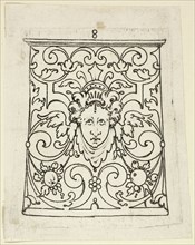 Plate 8, from XX Stuck zum (ornamental designs for goblets and beakers), 1601. Creator: Master AP.