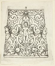 Plate 9, from XX Stuck zum (ornamental designs for goblets and beakers), 1601. Creator: Master AP.