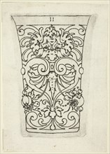Plate 11, from XX Stuck zum (ornamental designs for goblets and beakers), 1601. Creator: Master AP.