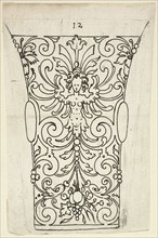 Plate 12, from XX Stuck zum (ornamental designs for goblets and beakers), 1601. Creator: Master AP.