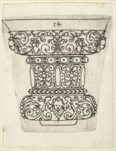 Plate 14, from XX Stuck zum (ornamental designs for goblets and beakers), 1601. Creator: Master AP.