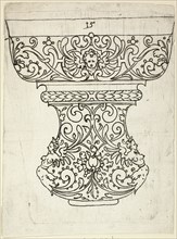 Plate 15, from XX Stuck zum (ornamental designs for goblets and beakers), 1601. Creator: Master AP.