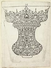 Plate 16, from XX Stuck zum (ornamental designs for goblets and beakers), 1601. Creator: Master AP.