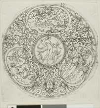 Plate 17, from twenty ornamental designs for goblets and beakers, 1604. Creator: Master AP.