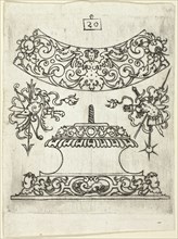 Plate 20, from XX Stuck zum (ornamental designs for goblets and beakers), 1601. Creator: Master AP.
