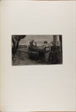 Christ and the Samaritan Woman, from A Life, 1884. Creator: Max Klinger.