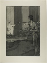 Philosopher, plate three from One Death, Part II, c. 1889. Creator: Max Klinger.