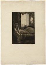 Awakening, plate eight from A Love, 1887, signed and dated in 1903. Creator: Max Klinger.