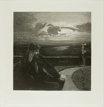 Night, from On Death Part I, 1888-89. Creator: Max Klinger.