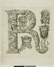 Letter R, 1630. Creator: Pierre Aubry.