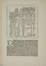 Jesus Calling Zacchaeus from Geistliche Auslegung des Lebens Jesu...c. 1485...assembled 1929. Creators: Unknown, Johann Zainer, Wilhelm Ludwig Schreiber.