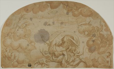Celestial Scene with Angels, n.d. Creator: Unknown.