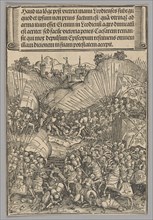 Battle for Liège, plate 8 from Historical Scenes from the Life of Emperor...printed c. 1520. Creator: Wolf Traut.