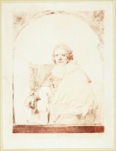 Portrait of a Man in an Arm Chair..., published 1821. Creator: Christian Josi.