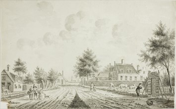 Dutch Village, c. 1750. Creator: Cornelis Pronk.