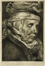 Head of an Old Woman, n.d. Creator: Cornelis de Visscher.