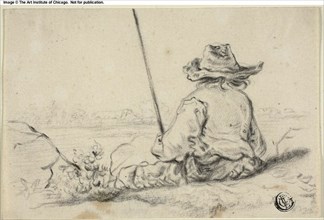 Fisherman on Bank, n.d. Creator: Jacob van Strij.